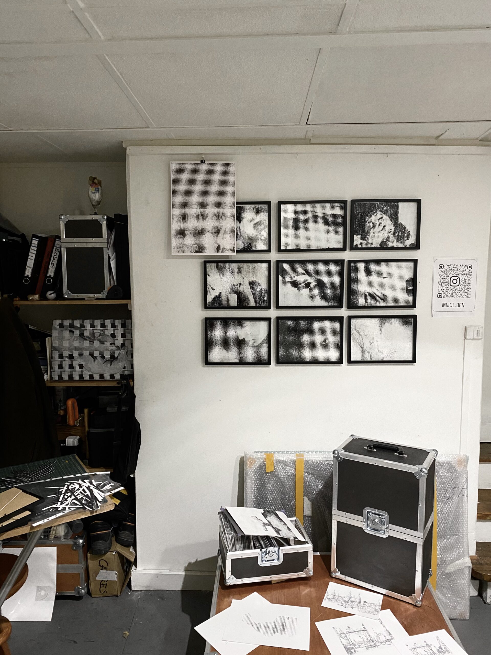 Vue d’atelier de Benoit de Mijolla, 2025