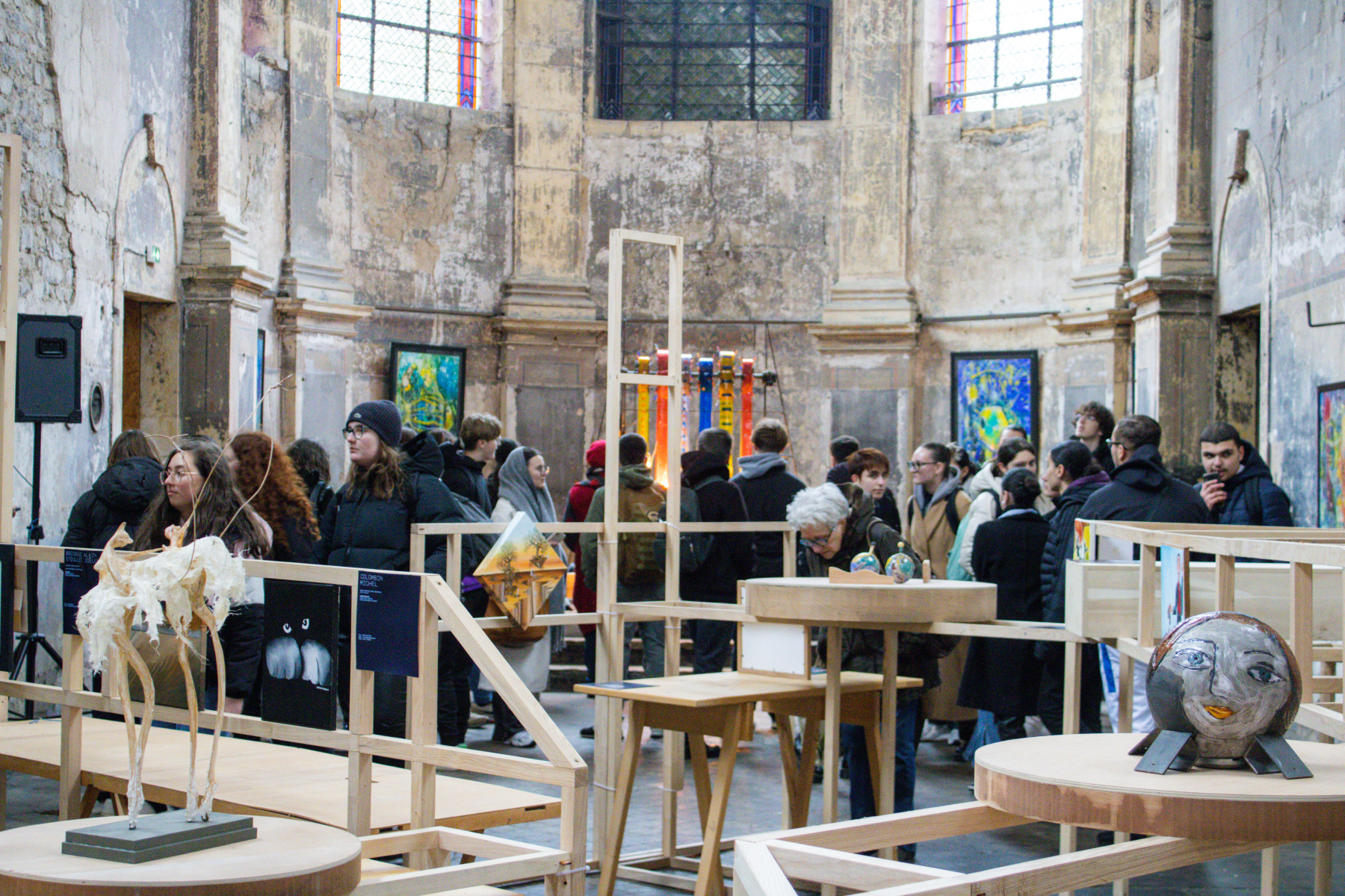 Vernissage aux Trinitaires lors du Parcours d’Artistes 2023