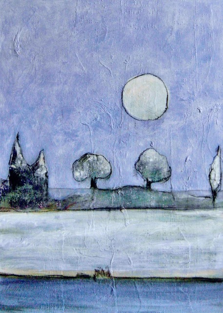 Nuit de Lune (Acrylique sur toile) — Kayla Steel-Folliot